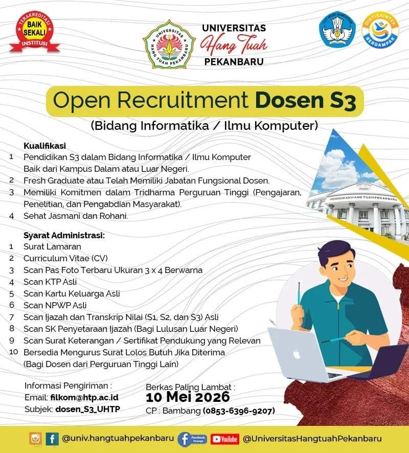 Open Recruitment Dosen S3