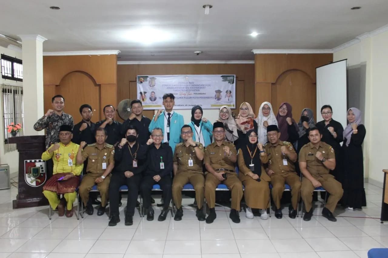 125 Mahasiswa Program Studi Kesehatan Masyarakat Fakultas Kesehatan Universitas Hang Tuah Pekanbaru Kembali Melaksanakan Pengalaman Belajar Lapangan