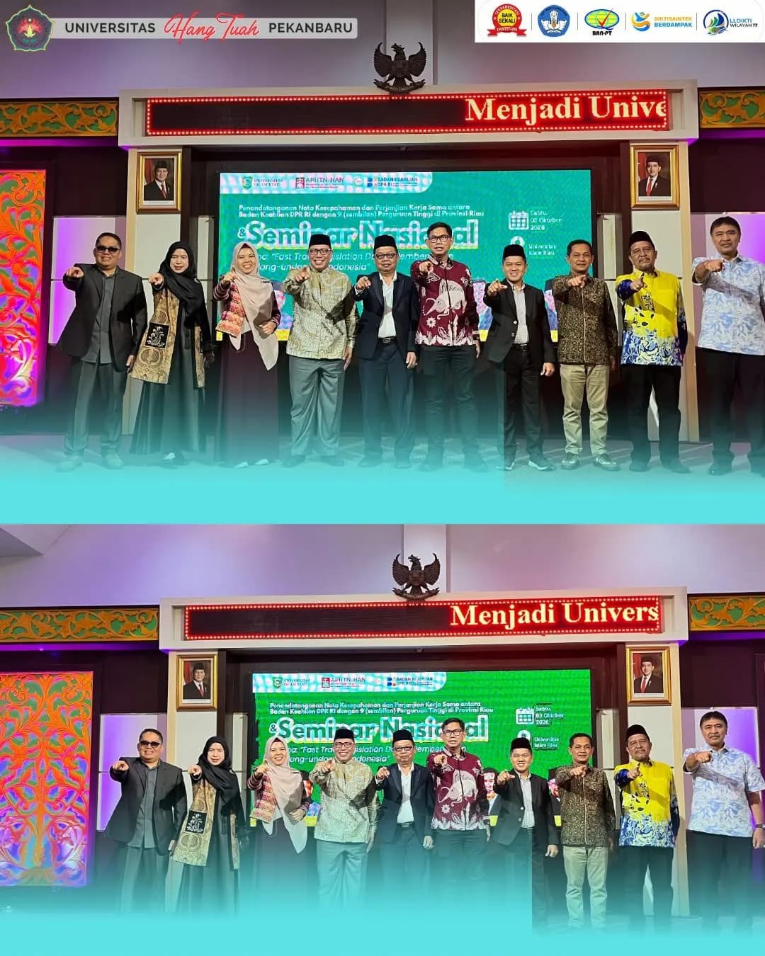 Penanda Tanganan MoU Antara Universitas Hang Tuah Pekanbaru dengan Badan Ahli Dewan Perwakilan Rakyat Republik Indonesia Tahun 2026