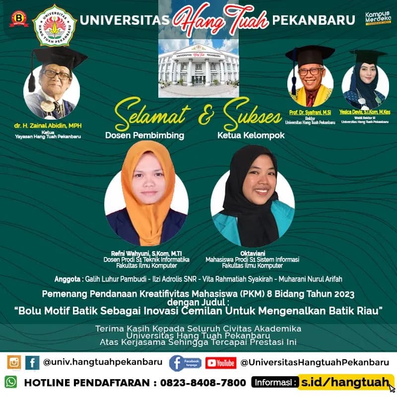 4 TIm Mahasiswa UHTP lolos dalam Pendanaan Kreatifitas Mahasiswa (PKM) Tahun 2023