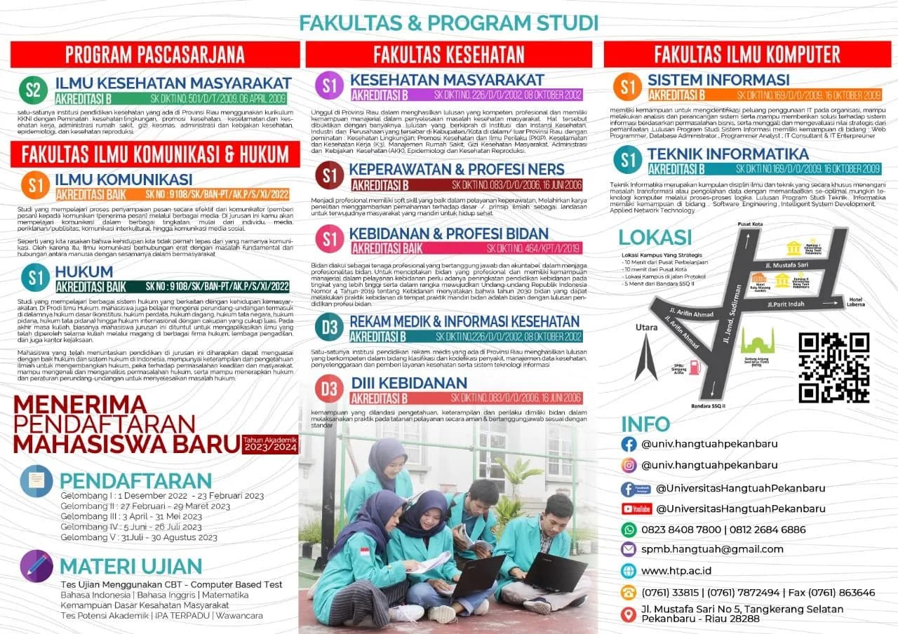 Seleksi Penerimaan Mahasiswa Baru(SPMB) UHTP TA 2023/2024 Sudah Dibuka