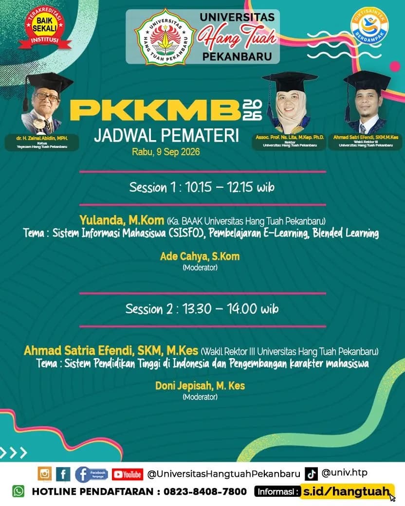 Selamat Datang Mahasiswa Baru Universitas Hang Tuah Pekanbaru