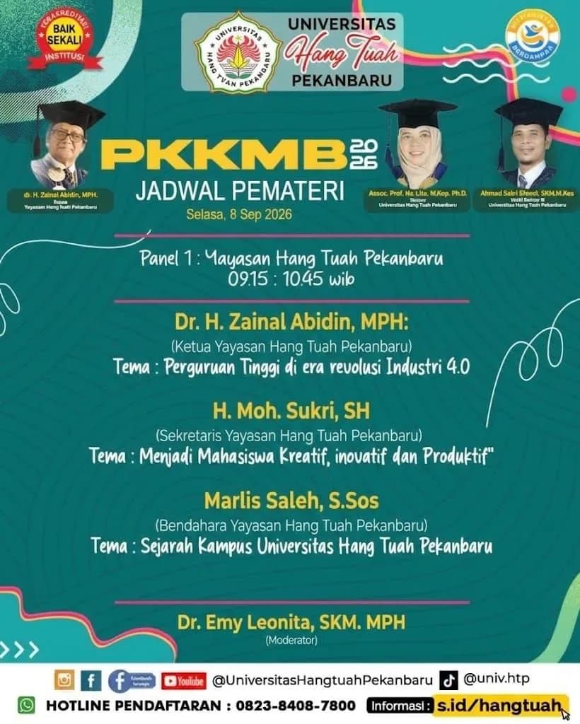 Selamat Datang Mahasiswa Baru Universitas Hang Tuah Pekanbaru